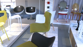 Meble designerskie, krzesła, stoliki, sklep D2 [zdjęcia wideo]
