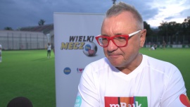 Jerzy Owsiak: Ja jestem kontuzjogenny koleś. Jak tylko wejdę na boisko to zaraz się przewrócę, ktoś mi coś dołoży albo gdzieś mi się mięsień nadwyręży News powiązane z Mecz WOŚP vs. TVN