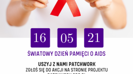 Patchwork dla ofiar AIDS na placu Zamkowym w Warszawie