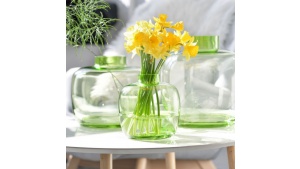 Jeszcze w zielone gramy. Wiosenne kolekcje marki Krosno Glass Biuro prasowe