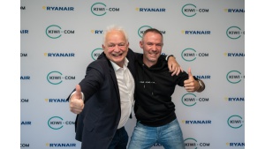 Kiwi.com pierwszą firmą, z którą Ryanair właśnie rozpoczyna współpracę