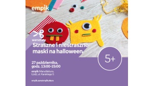 STRASZNE I NIESTRASZNE MASKI NA HALLOWEEN - WARSZTATY KREATYWNE - ŁÓDŹ