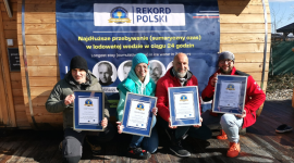 Zdobyli Rekord Polski na najdłuższy czas przebywania w lodowatej wodzie