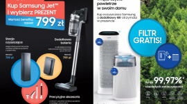 Samsung: kup oczyszczacz powietrza lub odkurzacz Jet™ i odbierz prezent