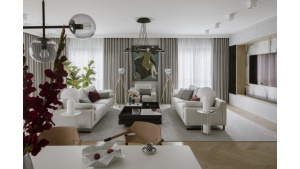 Klasyka i kontrasty w eleganckim apartamencie