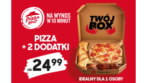 Nowość w Pizza Hut – Twój Box, czyli pizza i 2 dodatki