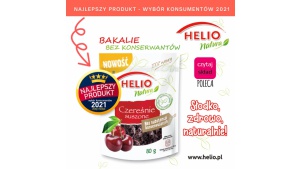 CZEREŚNIE SUSZONE HELIO NATURA NAJLEPSZYM PRODUKTEM 2021