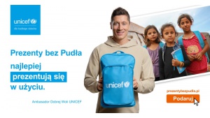 Robert Lewandowski wspiera program UNICEF Polska „Prezenty bez Pudła”!