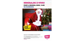VIVO! Piła rozdaje prezenty podczas mikołajkowej transmisji na Facebooku Biuro prasowe