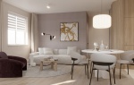 Elegancki apartament w Mławie autorstwa Weroniki Budzichowskiej