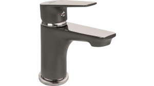 Bateria umywalkowa Dokos grafit/chrom firmy Invena Biuro prasowe