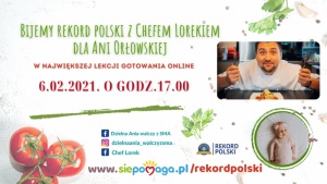 Razem z Chefem Lorkiem zrobią Rekord Polski w lekcji gotowania online