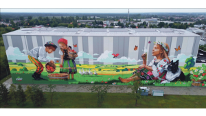 Największy mural w Polsce powstał na ścianie zakładu Agros Nova w Łowiczu Biuro prasowe