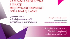 Niewidomi w Bydgoszczy świętują Dzień Białej Laski